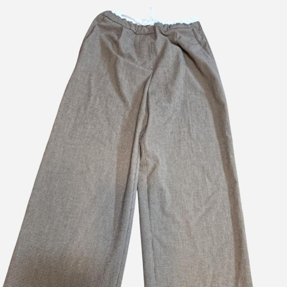Zara brown plaid trousers Size 12